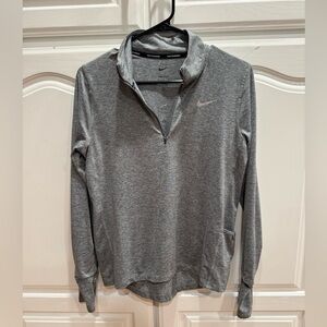 Nike Heather Gray Half-Zip Training Top